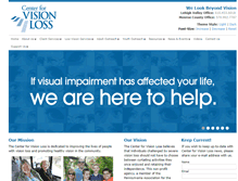 Tablet Screenshot of centerforvisionloss.org